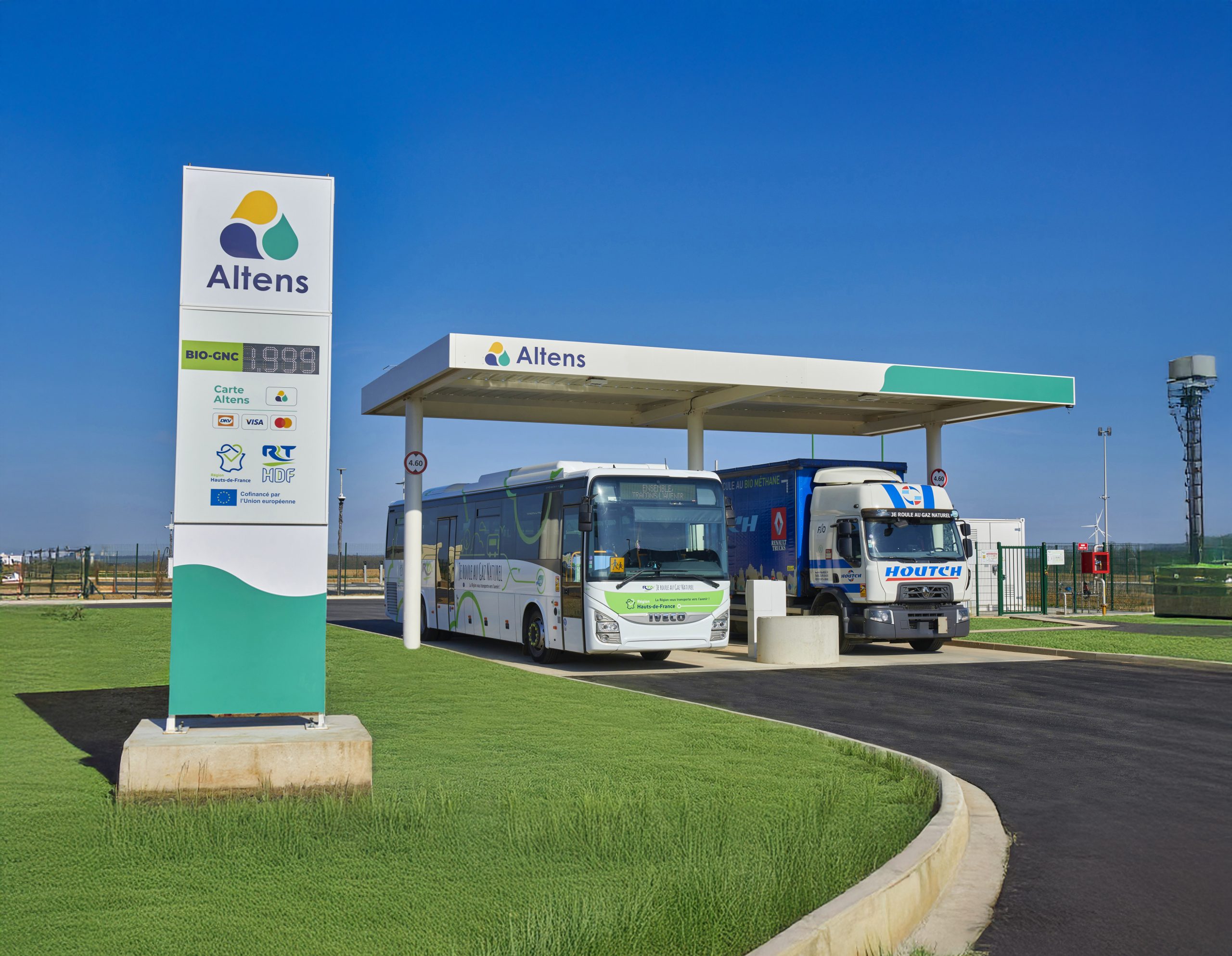 inauguration par Altens de sa nouvelle station BioGNC de Guise dans l'Aisne