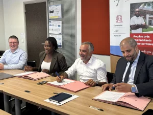 Signature du protocole d'engagement entre la SIG, Altens et Boost Innovative pour la rénovation énergétique du logement social en Guadeloupe